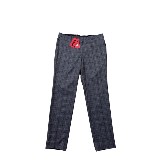 HUGO Slim Fit Plaid Dress Pants – Size 36R / EU 52 (NWT)